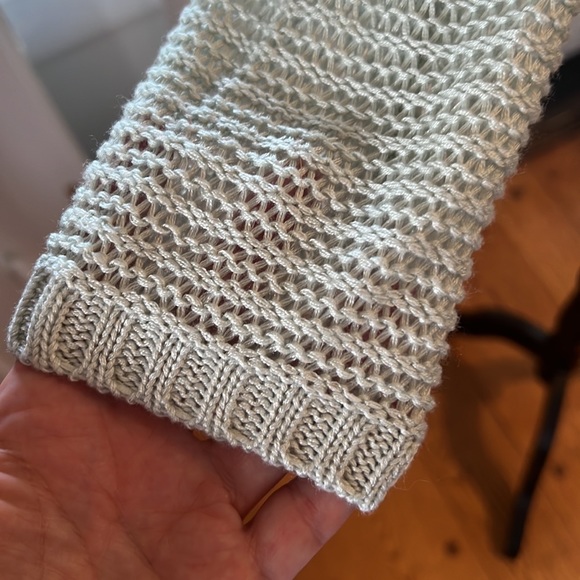 Lescana For a Venus cold shoulder blue green sweater - Picture 4 of 8